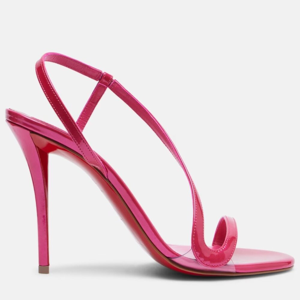Christian Louboutin Pink Strappy Sandals - Picture 2 of 16